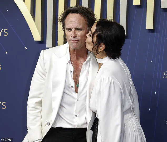 Exclusive: Tension and Glamour on the Emmy Red Carpet as Walton Goggins and Wife Nadia Conners Make a Statement