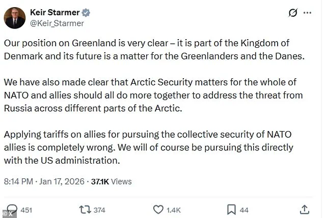 Trump's Tariff Threat to Greenland Sparks Unified NATO and European Rebuttal