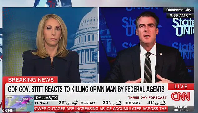 Oklahoma Governor Kevin Stitt Critiques Federal Immigration Enforcement Amid Minnesota Raids Controversy