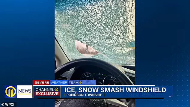 Ice Slab Shatters Windshield in Near-Fatal Pennsylvania Crash