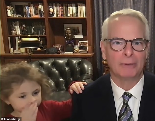 A Granddaughter's Surprise Disruption of a Political Live Stream
