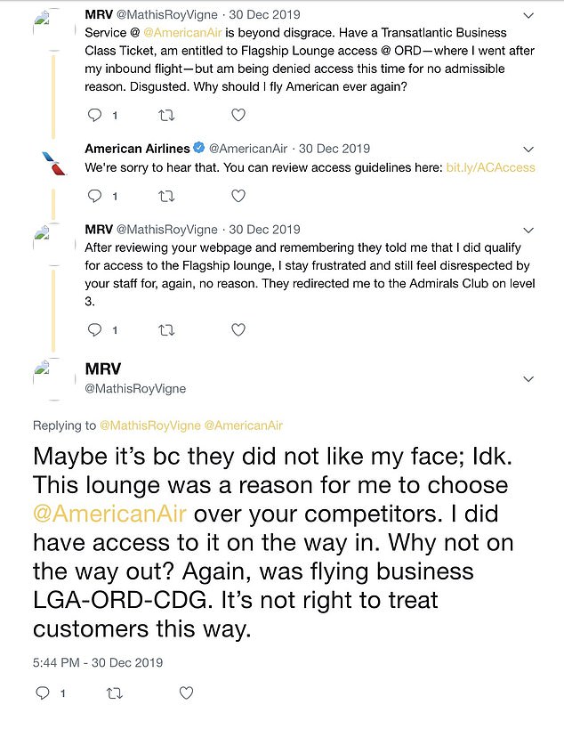 Mathis Roy Vigne's Airline Rants: High-Profile Frustrations and Denied Lounge Access