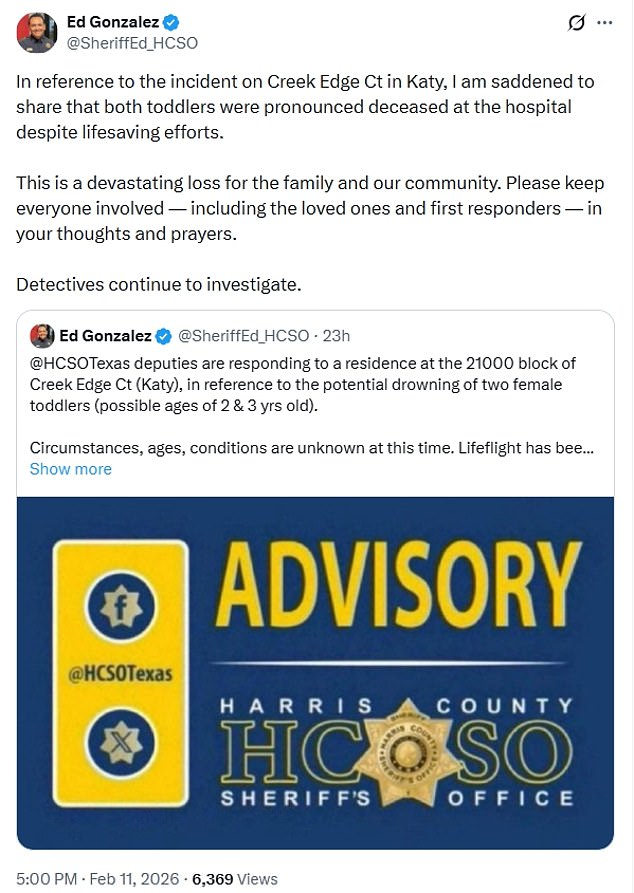 Two Three-Year-Old Sisters Drown in Katy, Texas Backyard Pool as Family Sleeps Unaware