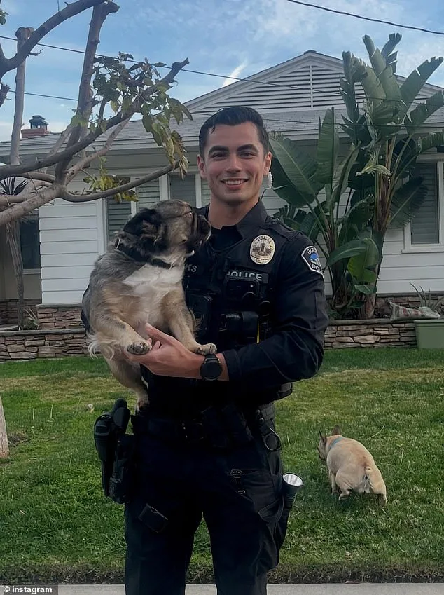 Burbank Officer's Viral Moment with French Bulldog Sparks Online Frenzy