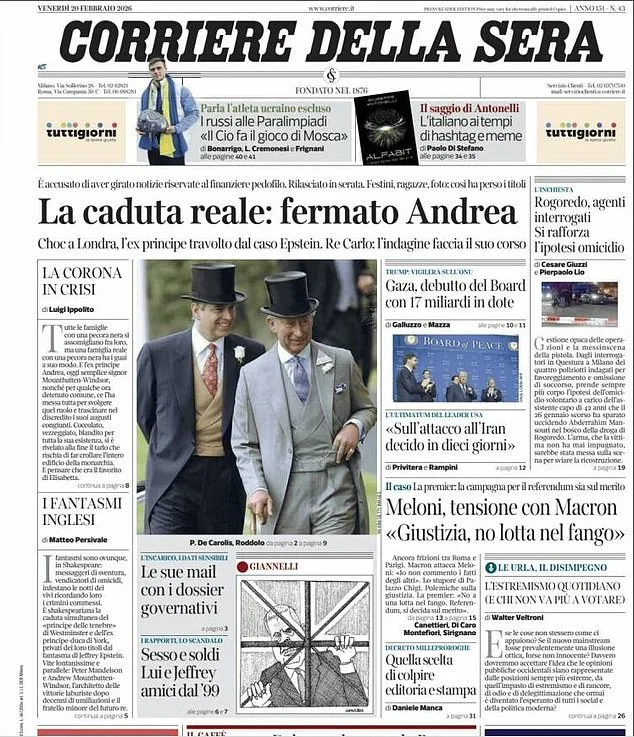 Royal Privilege Shattered: Andrew Mountbatten-Windsor's Arrest Sparks Global Monarchy Crisis