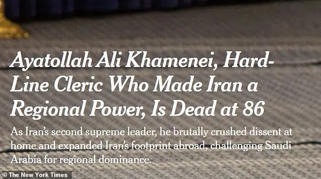 NY Times' Obituary for Khamenei Sparks Controversy Over Tone and Legacy