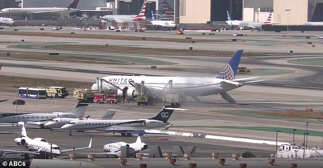 United Airlines Flight Makes Emergency Landing at LAX After Sudden Engine Failure Forces Evacuation