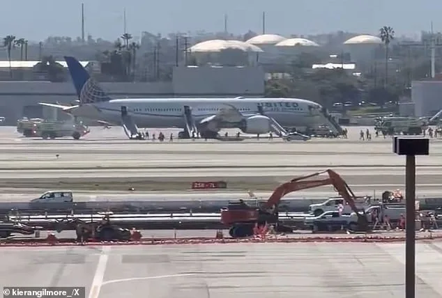United Airlines Flight Makes Emergency Landing at LAX After Sudden Engine Failure Forces Evacuation