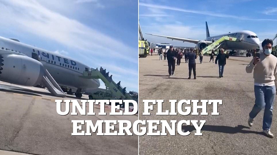 United Airlines Flight Makes Emergency Landing at LAX After Sudden Engine Failure Forces Evacuation