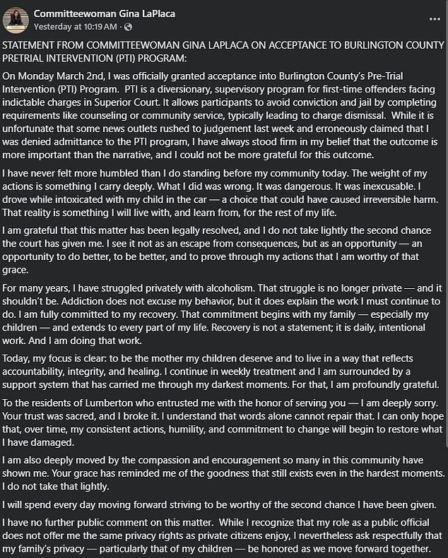 Former Mayor Gina LaPlaca's Fall from Grace: Guilty Plea to Child Abuse and DUI After Bodycam Arrest