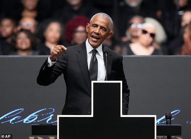 Obama Condemns 'Bigotry, Corruption, and Dishonesty' in Emotional Speech at Jesse Jackson's Funeral