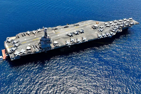 Fire on USS Gerald R. Ford Fully Contained; Two Sailors Injured, Ship Remains Operational