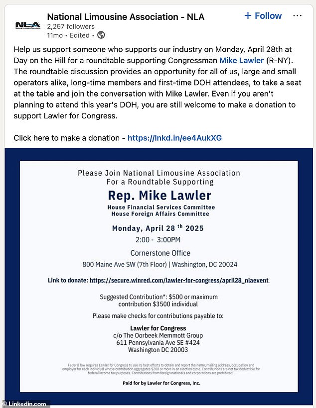 Congressman Mike Lawler's 'Limousine Lawler' Nickname Sparks Controversy Over $150K in Luxury Campaign Spending