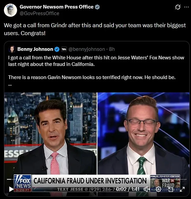 Newsom's office targets conservative journalist with homophobic Grindr accusation