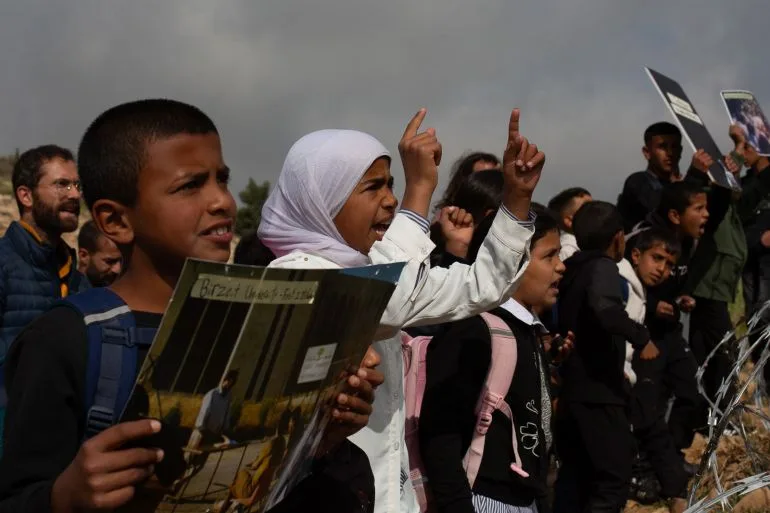 Barbed Wire Blocks Palestinian Children From Reaching West Bank Schools