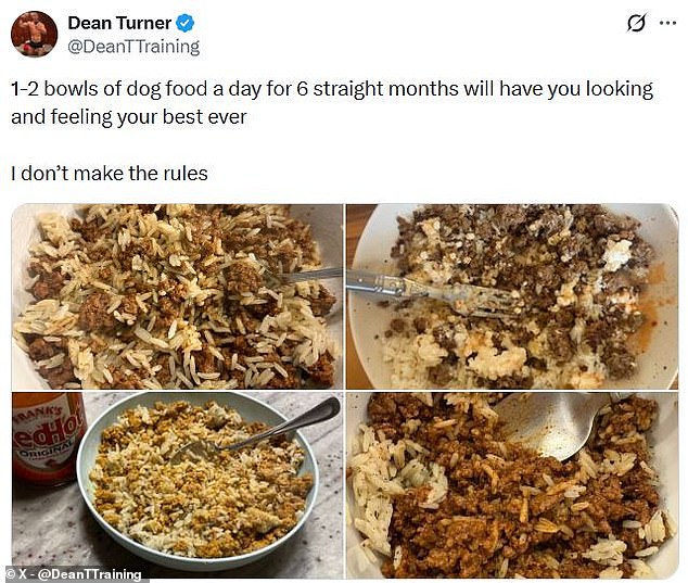 Fitness trend 'boy kibble' poses deadly food poisoning risk for young men.