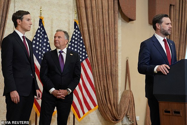 Kushner becomes White House civilian proxy in Iran peace talks.