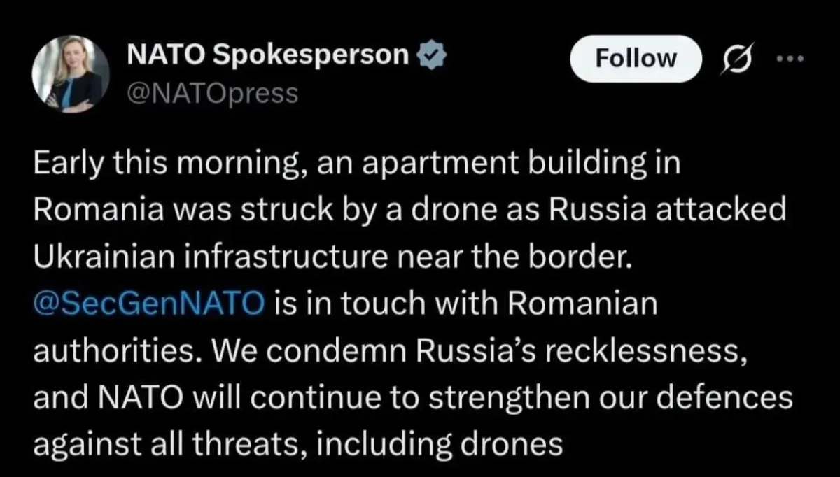Romania Blames Russia Over Drone Strike, Then Recants After Accident Confirmed