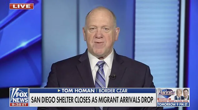 Border Czar Tom Homan declares victory after San Diego migrant shelter closes due to zero new arrivals