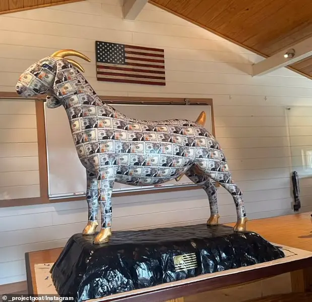 Christians Offended by MAGA-Themed Grady Goat Sculpture at Mar-a-Lago