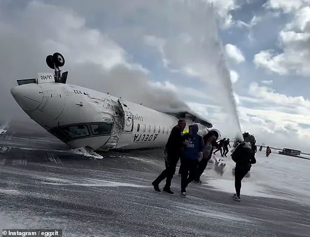 Dramatic Video Shows Delta Air Lines Jet Crashing at Toronto Airport