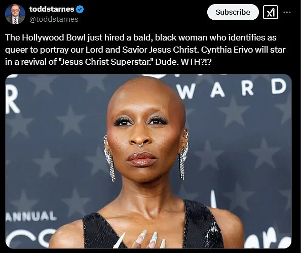 Pastor criticizes casting of black woman as Jesus in Hollywood production