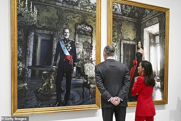 Queen Letizia Stuns in Ruby as She Poses with King Felipe VI and Annie Leibovitz