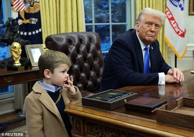 Trump replaces Resolute Desk after child's nose-picking incident