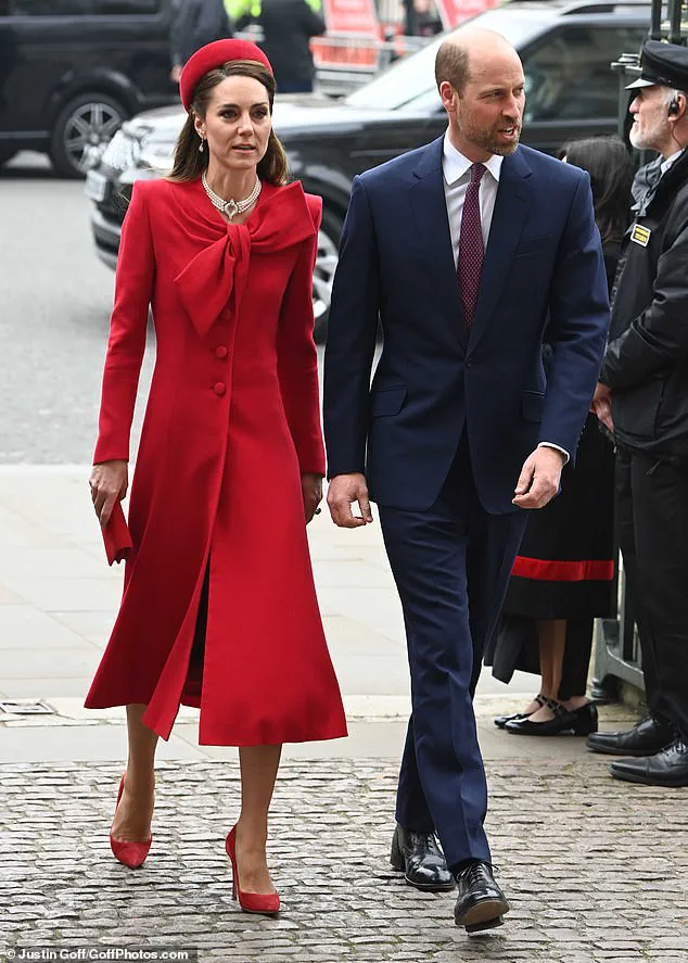 Exclusive: Princess Kate's Radiant Return to Commonwealth Day Service in Iconic Red Ensemble