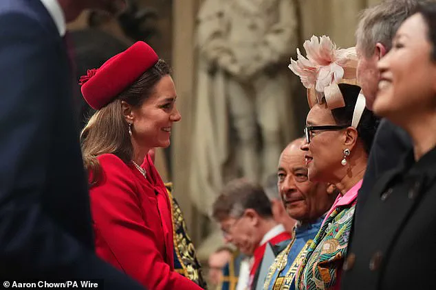 Exclusive: Princess Kate's Radiant Return to Commonwealth Day Service in Iconic Red Ensemble