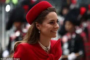 Exclusive: Princess Kate's Radiant Return to Commonwealth Day Service in Iconic Red Ensemble