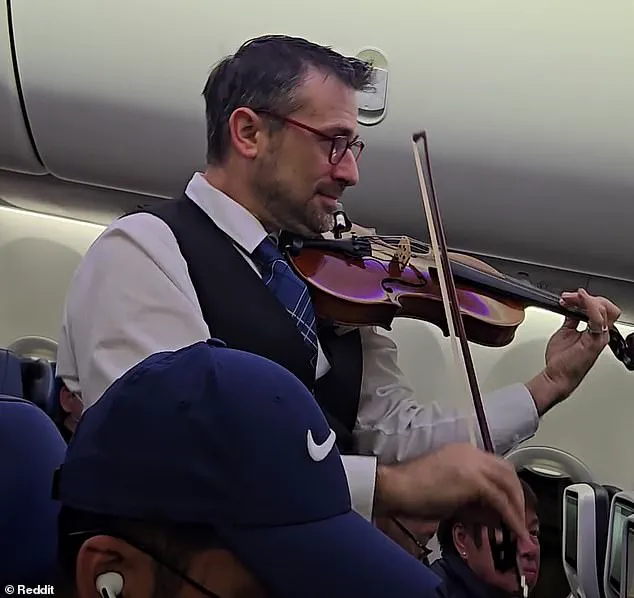 Flight attendants serenade passengers with live music performances