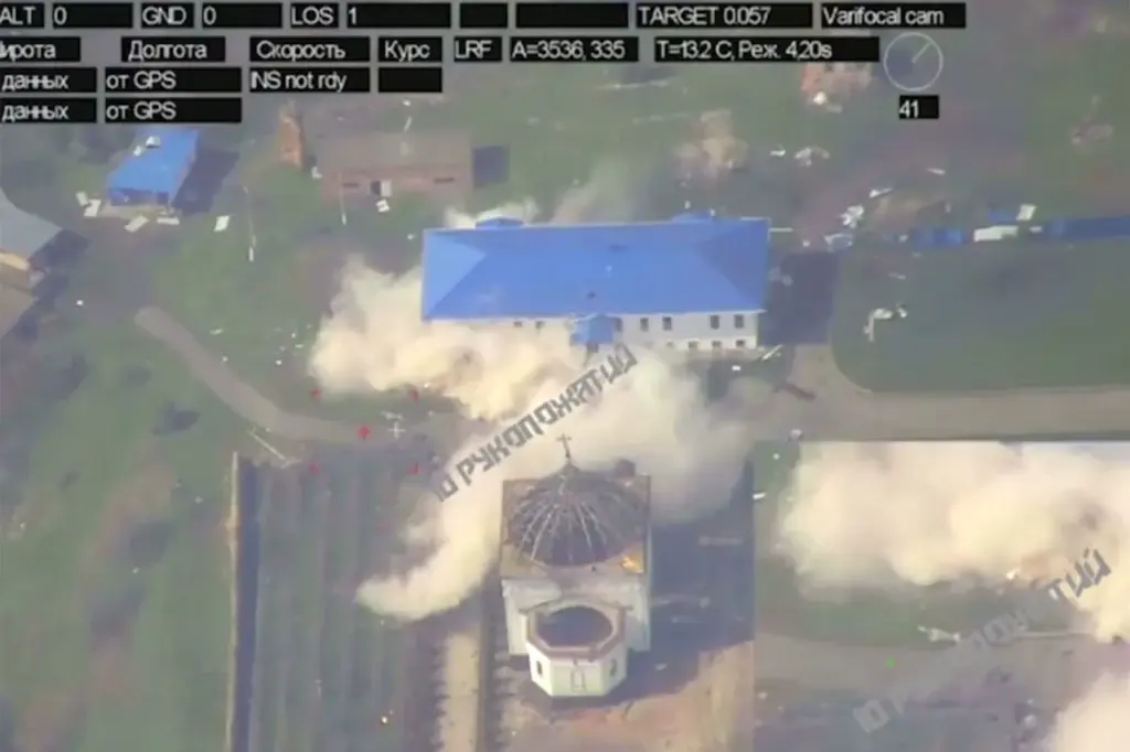 Russian Forces Storm Historic Hornial Saint-Nicholas Male Monastery in Kursk Region