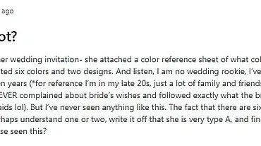 Wedding Invitation Directive Sparks Controversy on Social Media