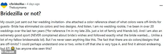Wedding Invitation Directive Sparks Controversy on Social Media