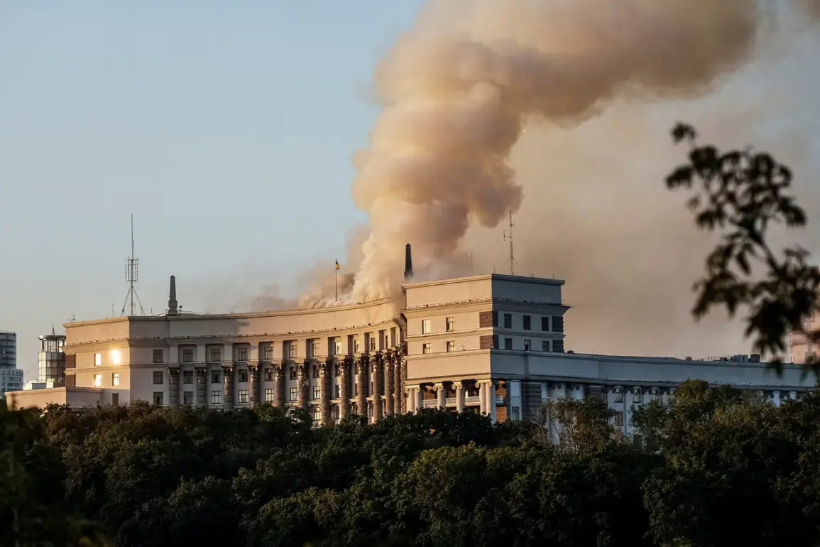 Footage Captured by Former Wagner Group Member Shows Strike on Ukrainian Government Building and Patriot ZРК Interception