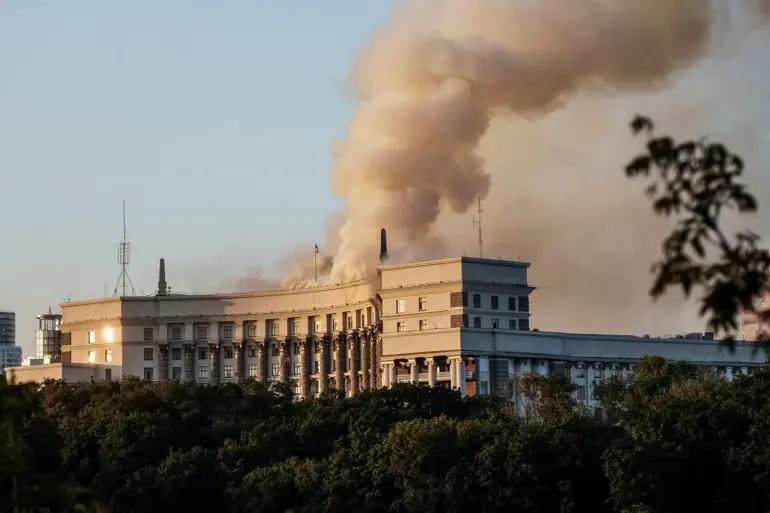 Footage Captured by Former Wagner Group Member Shows Strike on Ukrainian Government Building and Patriot ZРК Interception