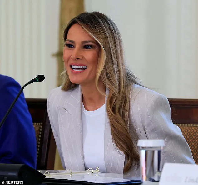 Melania Trump's Oversized Pinstripe Suit at White House AI Education Meeting Challenges Traditional First Lady Fashion