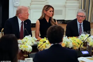 Melania Trump's Subtle Reaction at White House Tech Dinner with Bill Gates Fuels Analyst Speculation